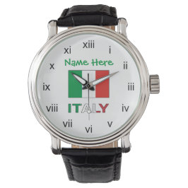 Italienska flaggans republikdag stolthet personlig armbandsur