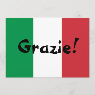 Italienska flaggans tack kort