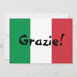 Italienska flaggans tack kort