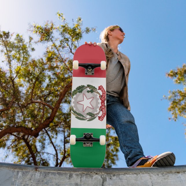 Italienska flaggans telefonfodral mini skateboard bräda 18,5 cm (Utomhus 1)