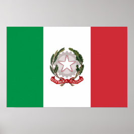 Italienska flaggans telefonfodral poster