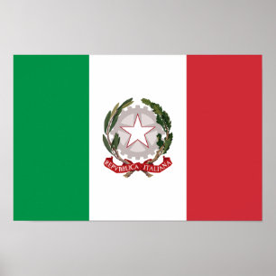 Italienska flaggans telefonfodral poster