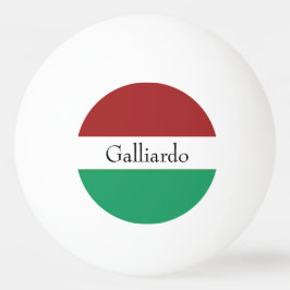 Italienska flaggfärger Efternamn Namn Anpassad  Pingisboll
