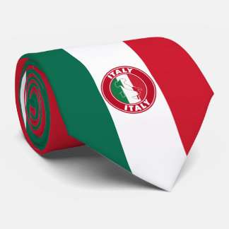Italienska flagghalsdukar, stilrena italienska fla slips
