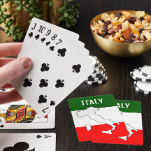 Italienska flaggspelkort