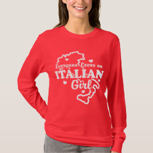 Italienska flickor t-shirt
