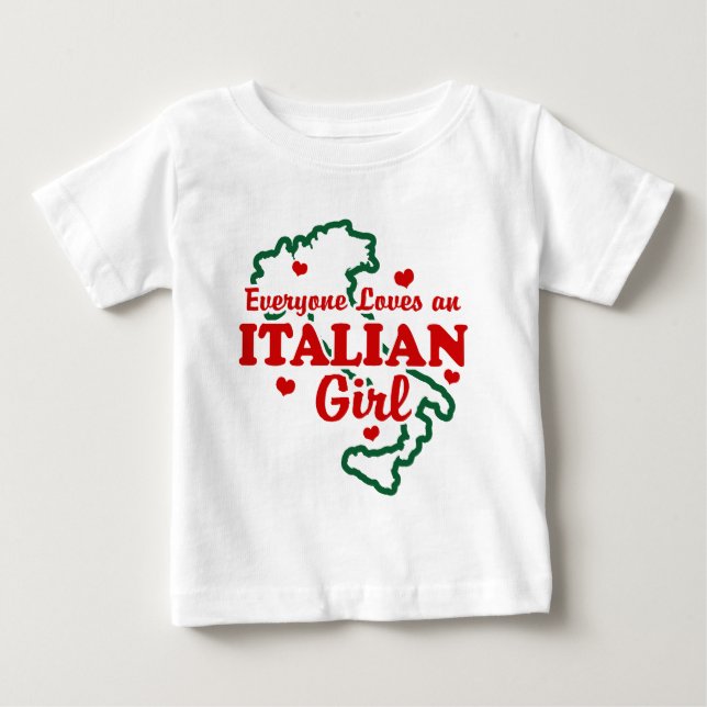 Italienska flickor tee shirt (Framsida)