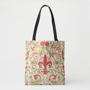 Italienska Florentine Fleur de Lis Mönster Tygkasse