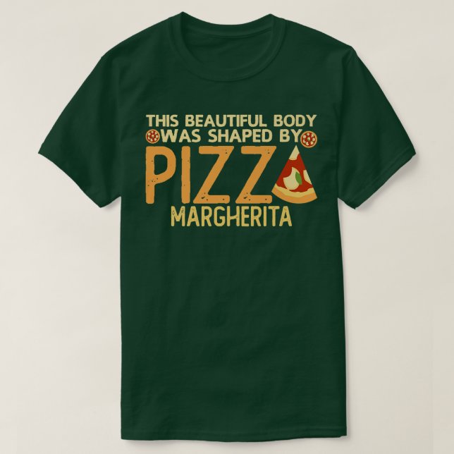 Italienska Food Joke Pizzeria Neapolitan Margherit T Shirt (Design framsida)