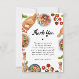 Italienska Food Little Meatball Baby Shower Tack