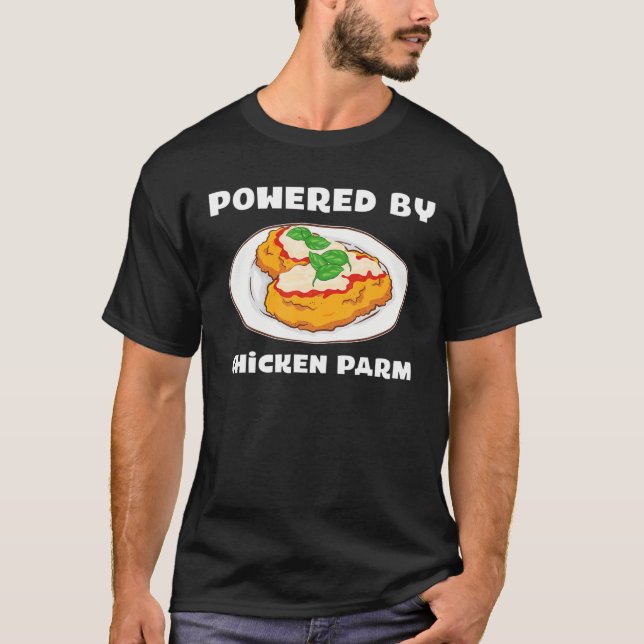 Italienska Foodie Parmesan med kycklingparm T Shirt (Framsida)