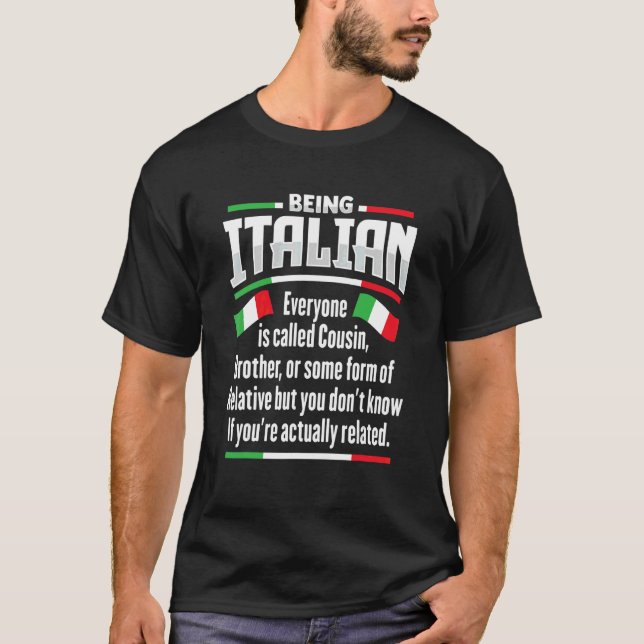 Italienska för en Italien 2 T Shirt (Framsida)