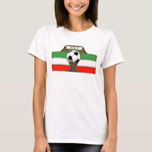 Italienska fotbollsfartyg t-shirt