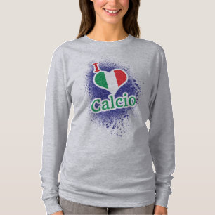 Italienska fotbollsfotbollen Calcio T-Shirt