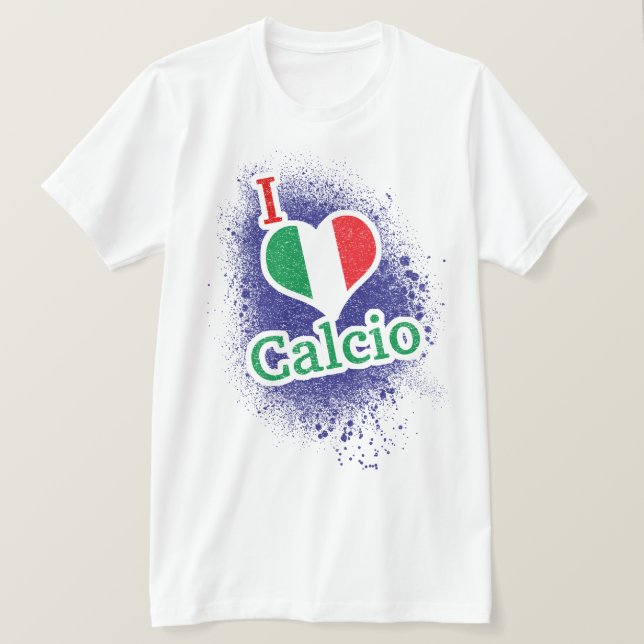 Italienska fotbollsfotbollen Calcio T-Shirt (Design framsida)