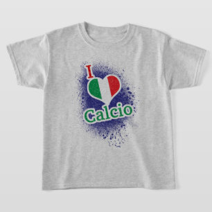 Italienska fotbollsfotbollen Calcio T-Shirt
