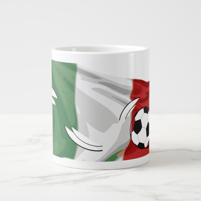 Italienska fotbollsmatchen Mugg Jumbo Mugg (Framsidan)