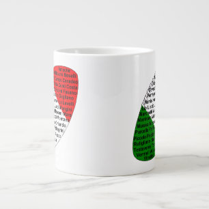 Italienska fotbollsspelare jumbo mugg