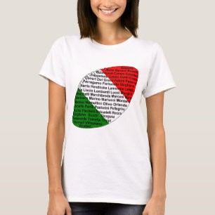 Italienska fotbollsspelare t shirt