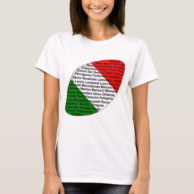 Italienska fotbollsspelare t shirt (Framsida)