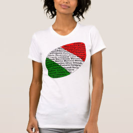 Italienska fotbollsspelare t shirt