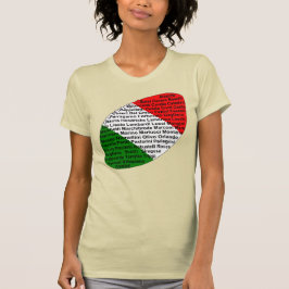 Italienska fotbollsspelare t shirt