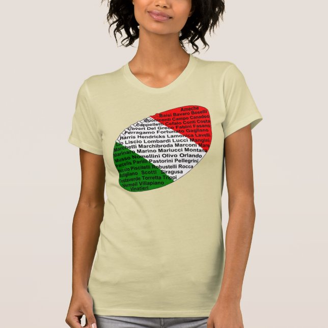 Italienska fotbollsspelare t shirt (Framsida)