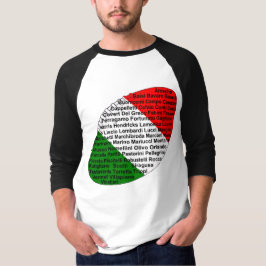 Italienska fotbollsspelare t shirt