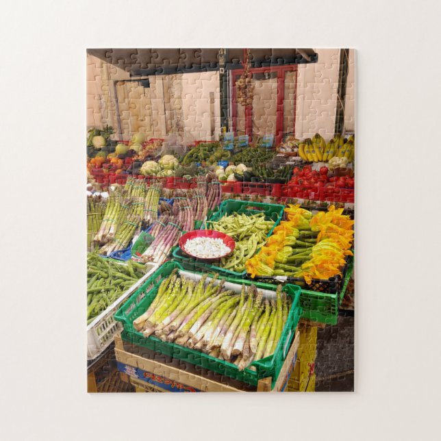 Italienska Fruit and Veg Market stall in Pisa Pussel (Vertikal)