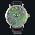 Italienska Garden, Gustav Klimt Armbandsur<br><div class="desc">Gustav Klimt (14 juli, 1862 - 6 februari 1918) var en österrikisk symbolmålare och en av de mest framstående medlemmarna i Wien Secession-rörelsen. Klimt noteras för målningar, murar, skisser och andra föremål d'art. Förutom hans verk, som innefattar anklagelser och porträtt, målade han upp landskap. Klimt var bland konstnärer från Wienutträdet...</div>