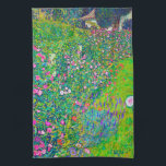 Italienska Garden, Gustav Klimt Kökshandduk<br><div class="desc">Gustav Klimt (14 juli, 1862 - 6 februari 1918) var en österrikisk symbolmålare och en av de mest framstående medlemmarna i Wien Secession-rörelsen. Klimt noteras för målningar, murar, skisser och andra föremål d'art. Förutom hans verk, som innefattar anklagelser och porträtt, målade han upp landskap. Klimt var bland konstnärer från Wienutträdet...</div>