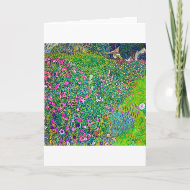 Italienska Garden, Gustav Klimt Kort (Framsida)