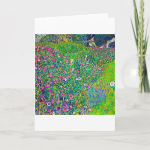 Italienska Garden, Gustav Klimt Kort