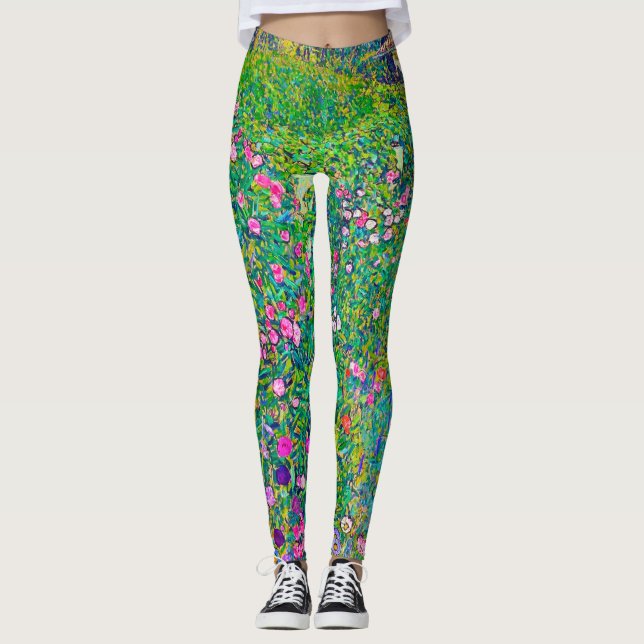 Italienska Garden, Gustav Klimt Leggings (Framsida)