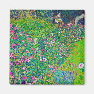 Italienska Garden, Gustav Klimt Magnet