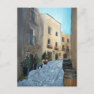 Italienska gatan i jul | Sicilien, medeltida Vykort