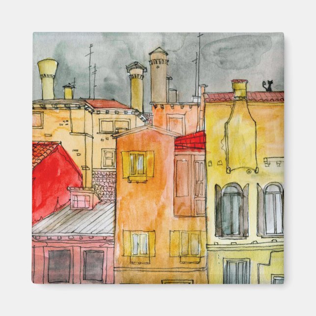 Italienska gatugatugatan magnet (Framsidan)