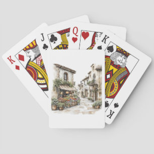Italienska gatuuppspelningskort casinokort