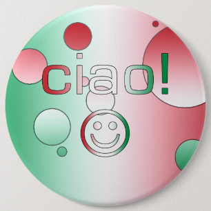 Italienska gåvor: Ansikte för hejer/Ciao Knapp