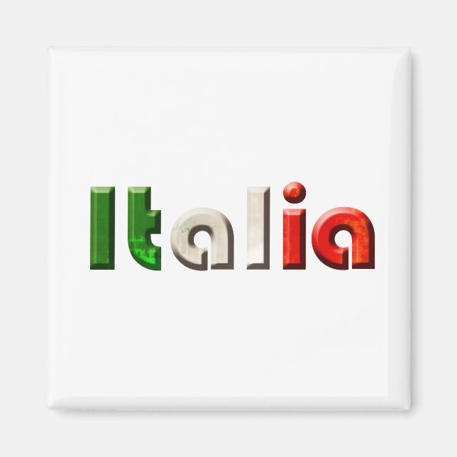 Italienska gåvor av logotyp till italienare och It Magnet (Framsidan)
