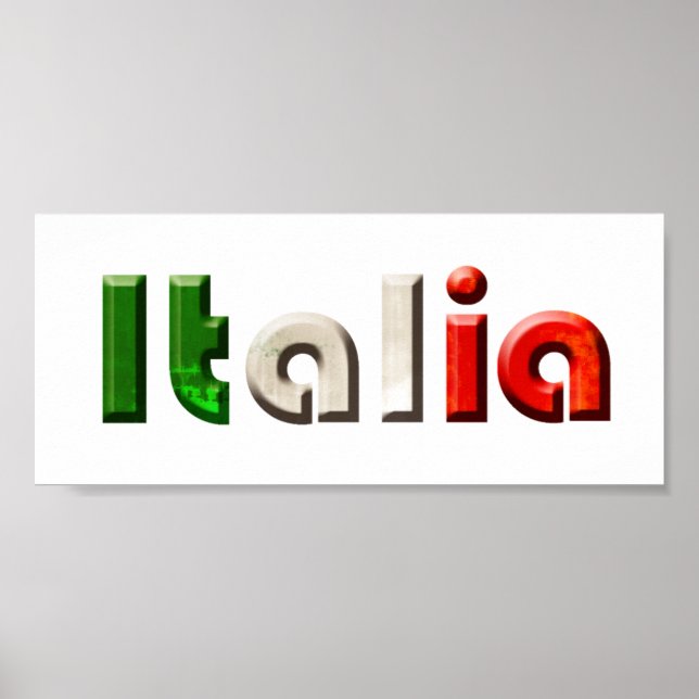 Italienska gåvor av logotyp till italienare och It Poster (Framsidan)