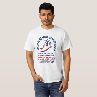Italienska Gestskampen Rolig T-Shirt — Vinnare