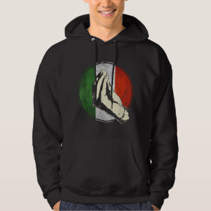 Italienska Gif Funny Italien Hoodie