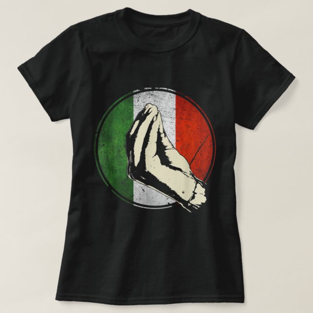Italienska Gif Funny Italien T Shirt (Design framsida)