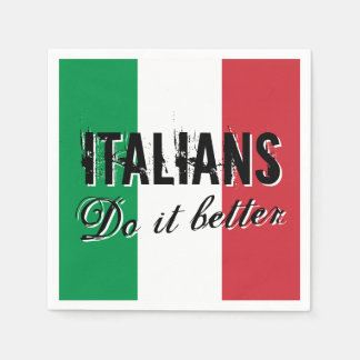 Italienska gör det bättre med pappra party-blöjor pappersservett