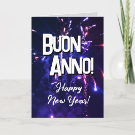 Italienska Gott Nytt År | Auguri di Buon Anno 2024 Helgkort