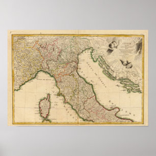Italienska gränsländer poster