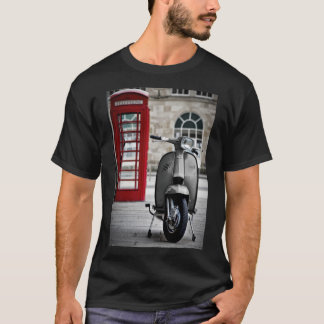Italienska Grått Lambretta GP Scooter Poster T Shirt
