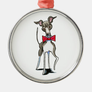Italienska Greyhound Antonio Julgransprydnad Metall