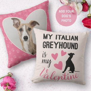 Italienska Greyhound är min Valentine Hund Photo C Kudde